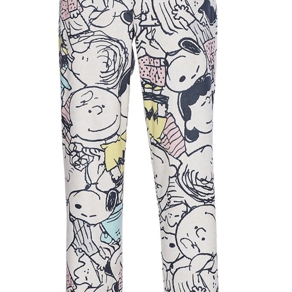 Peanuts Women’s Pajama/Lounge Fleece Pants, XL - Picture 1 of 3
